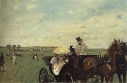 Edgar Degas At the Races in the Countryside painting